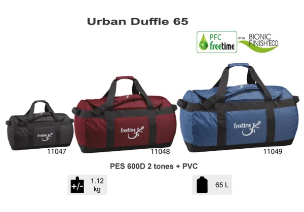 achat pas cher Remise 🎁 Randonnée Freetime Urban Duffle – Sacs De Voyage 65 L-sac De Sport 65 L – Freetime 😀 3