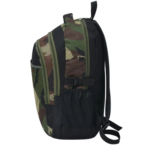 Top 10 ✔️ Vidaxl Vidaxl Sac À Dos D’école 40 L Noir Et Camouflage 🎉 Livraison gratuite 6