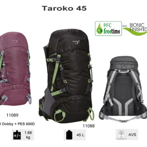 Offres 💯 Petite Randonnée Freetime Taroko 45 L- Sac À Dos Petite Randonnée – Sacs À Dos 45 L Noir – Freetime 😉 boutique pas cher 9