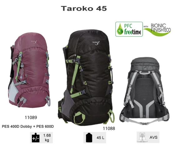 Offres 💯 Petite Randonnée Freetime Taroko 45 L- Sac À Dos Petite Randonnée – Sacs À Dos 45 L Noir – Freetime 😉 boutique pas cher 3