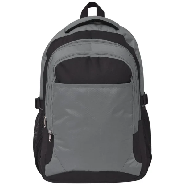 Coupon 💯 Vidaxl Vidaxl Sac À Dos D’école 40 L Noir Et Gris 🔔 Retour gratuit en magasin. 5