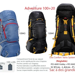 Les meilleures critiques de 👍 Randonnée Freetime Adventure 100 + 20 L- Sacs À Dos De 100 L À 120 L – Sacs À Dos Trek 1 À 5 Jours 🔥 qualité d’originales 9