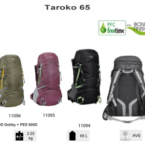 De gros 🧨 Randonnée Freetime Taroko 65 L- Sac À Dos Pour Grandes Randonnées – Sacs À Dos 65 L Noir – Freetime 🔥 Nouvelle Collection 9