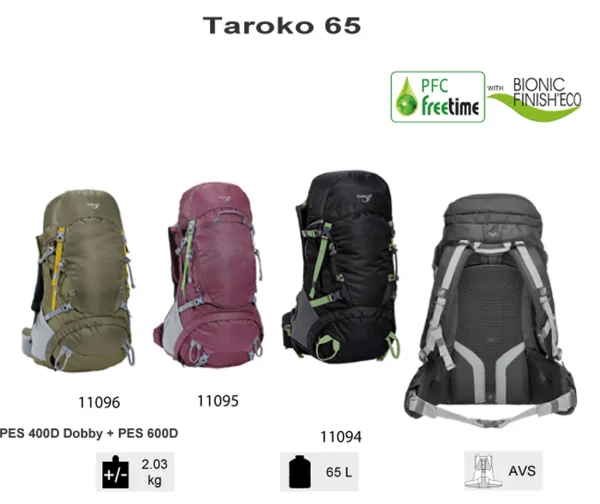 De gros 🧨 Randonnée Freetime Taroko 65 L- Sac À Dos Pour Grandes Randonnées – Sacs À Dos 65 L Noir – Freetime 🔥 Nouvelle Collection 3