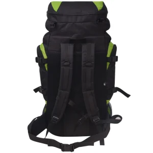 Livraison Standard/Rapide Tout neuf 😉 Vidaxl Vidaxl Sac À Dos De Randonnée Xxl 75 L Noir Et Vert 🎁 14