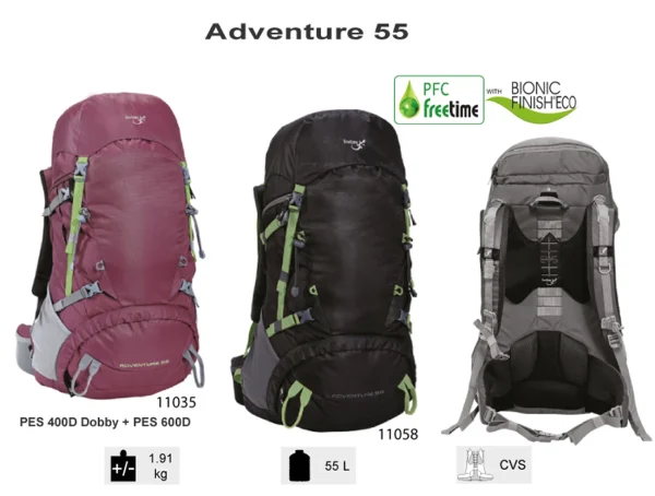 Les meilleures critiques de 😍 Randonnée Freetime Adventure 55-sacs À Dos 55 L – Sac Pour Moyenne Randonnée De 1 À 3 Jours – Freetime ✨ Retour Facile et Gratuit 3