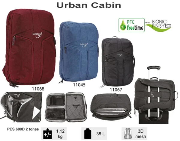 Large choix en ligne Offres 💯 Randonnée Freetime Urban Cabin – Sac À Dos 35 L – Bagage Pour Trolley – Freetime 🤩 3